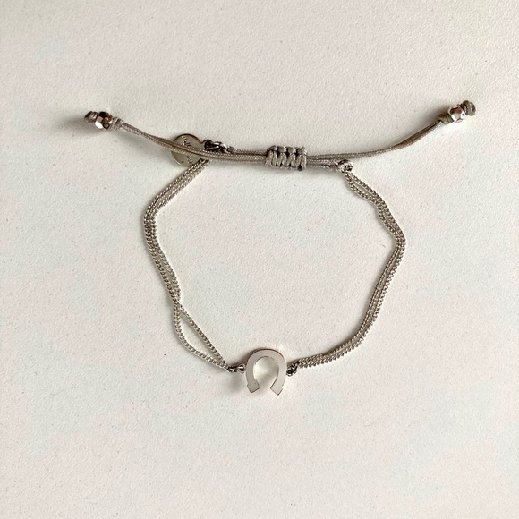 Stella & Dot Horseshoe Wishing Bracelet - Silver - Picture 1 of 6